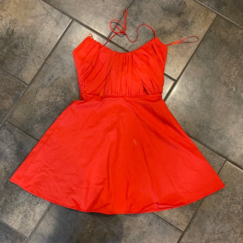 orange summer dress!